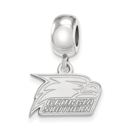 Georgia Southern Extra Small (3/8 Inch) Bead Dangle Charm (Sterling Sliver)