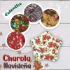 J.H. Company Charola Plana Navideña De Plastico Decorativa Cocina Postres