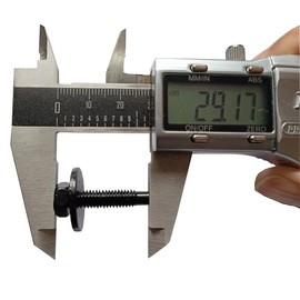 M6-1.0x24mm Dog Point Hex Head Bolts with Washer & Clip-on Nuts 20Sets(20+20Pcs)