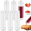 Sabary 6 Pcs 16 oz Inverted Plastic Squeeze Bottle Refillable
