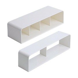 NSVJVY 2Pcs Umbrella Stand Holder, Adjustable Wall Mounted Umbrella Holder Rack, Umbrella Holder Space Saving Organizer Long and Short Umbrella for for Home Indoor(White)