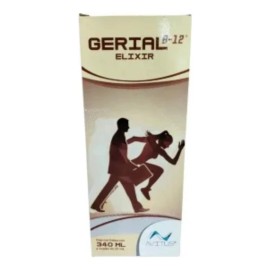 Gerial B-12 Solución 340 Ml suplemento de vitamina B12, energía y metabolismo.
