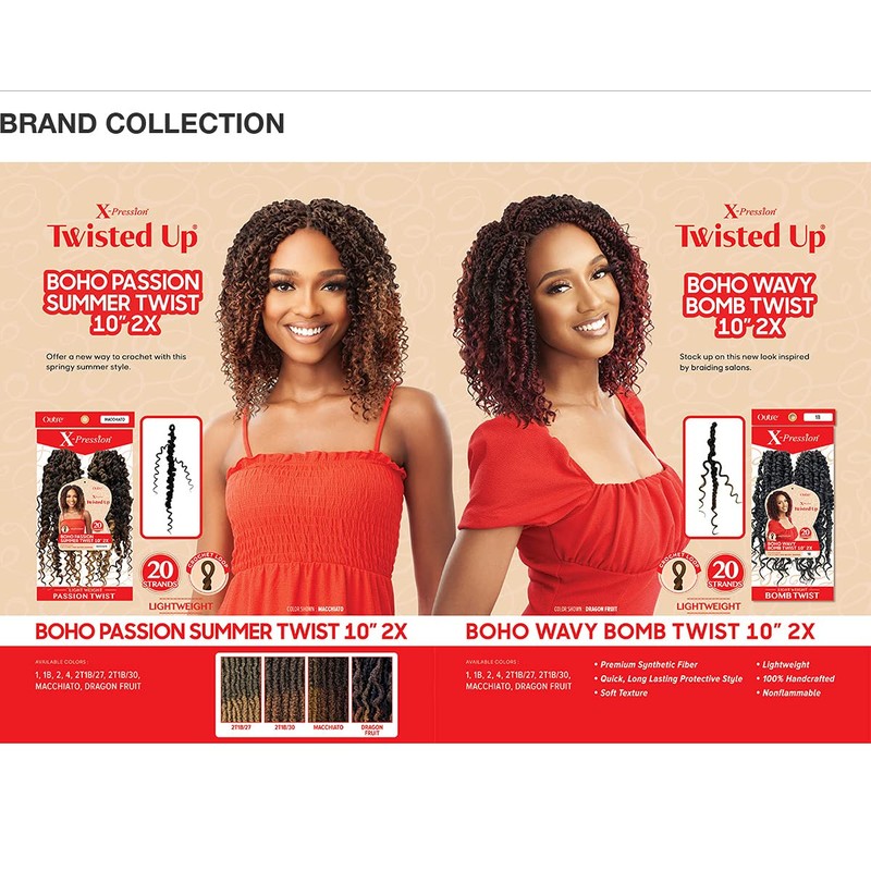 Outre Crochet Braids X-Pression Twisted Up 2X Boho Passion Summer