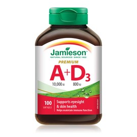 Jamieson Vitamin A & D Fortified 100 Softgels