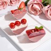 YANYOPPINT 40 Pack 3oz Mini Dessert Cups with Spoons Heart-shape