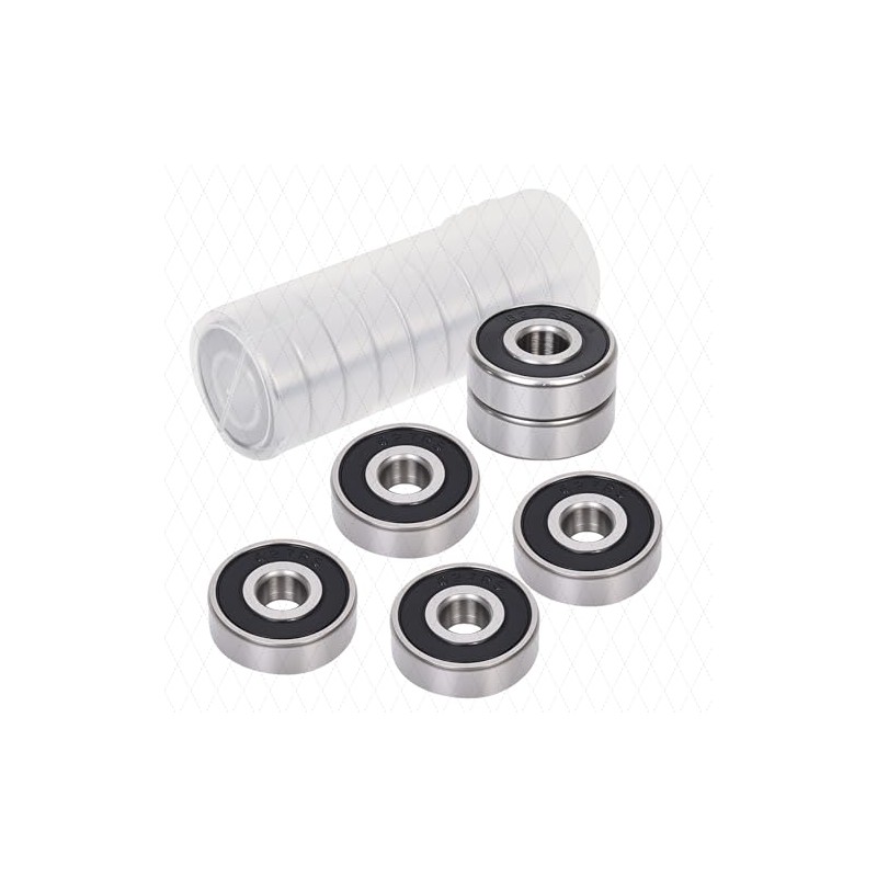 10 pcs R8-2RS Deep Groove Ball Bearings - 1/2" x1-1/8