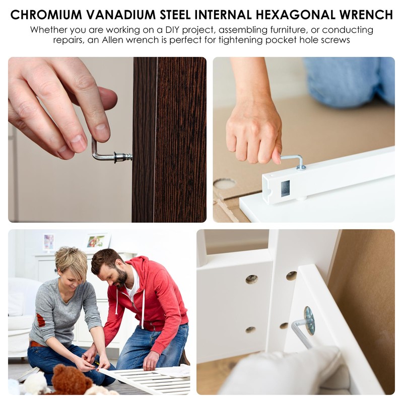 7Pcs Square Head Wrench Kit, 3/4/5/6/7/8/10mm Chrome Vanadium Steel Square