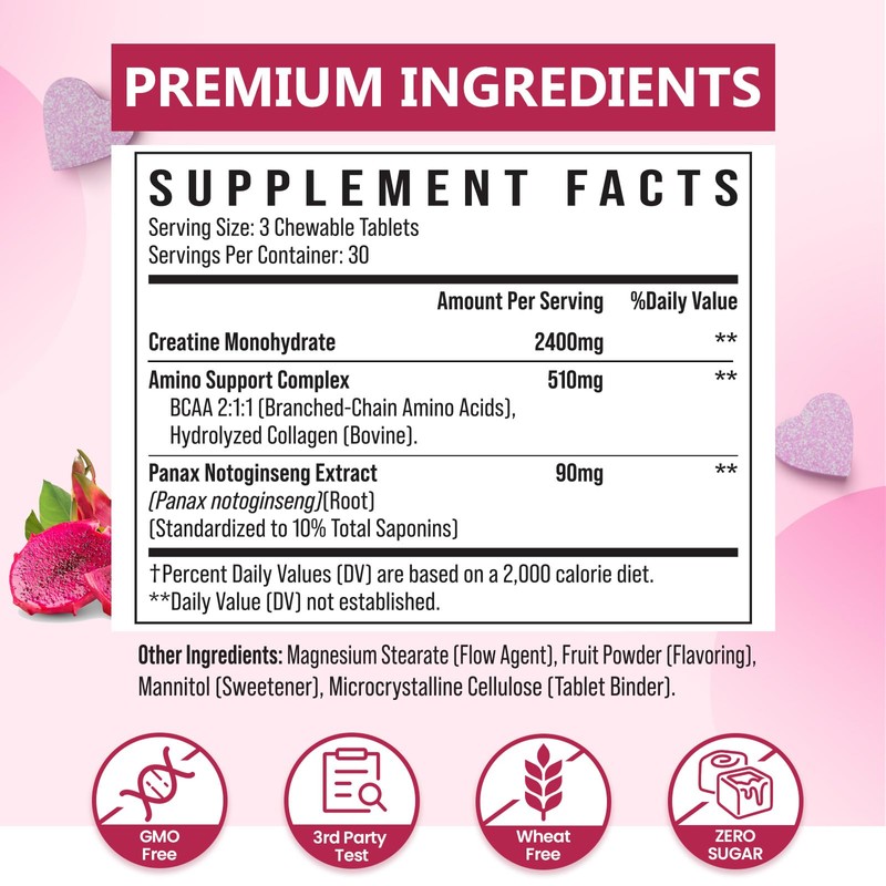 Zeylamum Creatine for Women | with Hydrolyzed Collagen, BCAA |