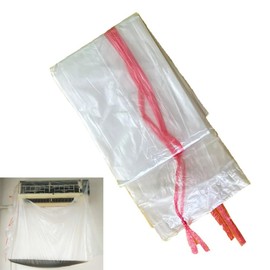 NentMent 2 Pack Mini Split Cleaning Bag Disposable Air Conditioner Cleaning Cover with Drawstring Waterproof Bag for Mini Split Air Conditioner Heater Wall-Mounted Ductless AC Unit Range Hood