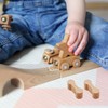 Wooden Train Accessories (Wood Colour) Pack of 10