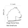 Keewah Large Horse Head Cookie Cutter, 5 x 4.7 inch,