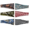 DRESHOW Pack of 6 Women's Boho Headbands, Printed Headbands, Knots,