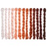 MINGGUXIUYI Natural 100% Silk Thread Handmade Embroidery Thread Floss 1430
