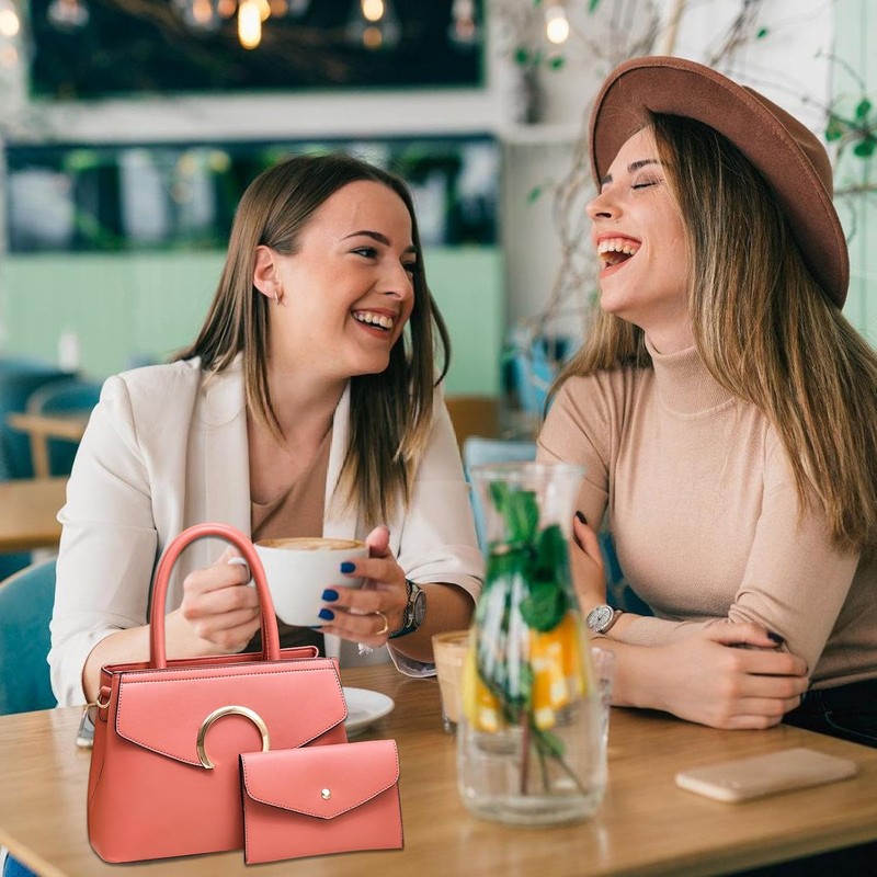 Juego de 2 bolsos de hombro para mujer con bolso