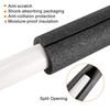 sourcing map Foam Tube Sponge Protective Sleeve Heat Preservation Black