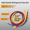 36" AC Refrigerant Gauge Hose Set | Works with R12,
