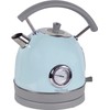 West Bend 1.7L Retro-Style Stainless Steel Electric Kettle 1500W Blue