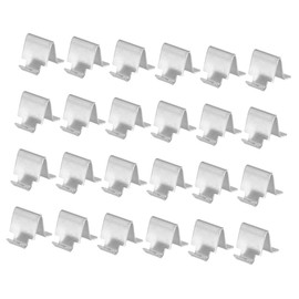 Mipcase 24pcs Iron Cabinet Accessories Book Shelf Shelves Shelf Brackets Heavy Duty Shelving Clips Cabinet Partition Clip Bookcase Shelf Clips Cabinet Shelf Clip Shelf Supports Silver