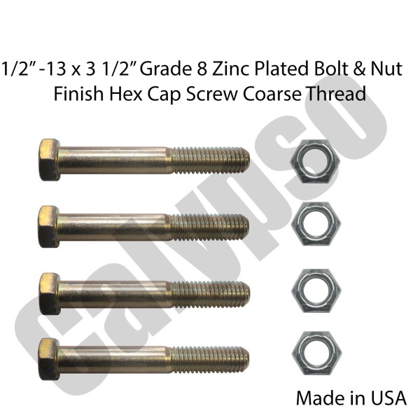 1/2 x 3 1/2 Grade 8 Bolts & Nut Selling