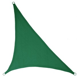 LyShade 16'5" x 16'5" x 22'11" Right Triangle Sun Shade Sail Canopy (Dark Green) - UV Block for Patio and Outdoor