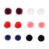 COLLBATH 6 Pairs Autumn Winter Fur Ball Earrings Ladies Earrings