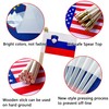 TSMD Slovenia Stick Flag Slovenian Small Mini Hand Held Flags,5x8