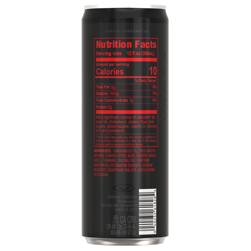 VERSA Energy by PEScience, Sugar Free Energy Drink, 125mg Caffeine,