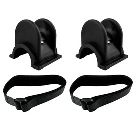 Fishing Rod Holder with Straps, 2 Pack, Black