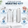 Set de 4 Raspadores de Lengua de Acero Inoxidable con