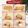 COTOPHER 30Pcs Christmas Cookie Boxes with Window, 4x4x2.5 inch Kraft