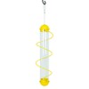 Bird Quest SBF2Y 17" Spiral Thistle Bird Feeder - Yellow