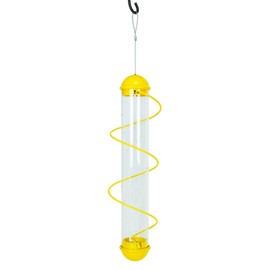 Bird Quest SBF2Y 17" Spiral Thistle Bird Feeder - Yellow