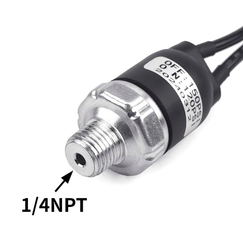 120-150PSI 1/4"-18 NPT Air Pressure Switch 24V 12V Air Compressor