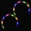 Luminous Headband, Pack of 2 LED Headbands, Luminous Braided Headband,