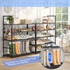 Simple Trending Tall Shoe Rack Storage Holds 40 Pairs, 10