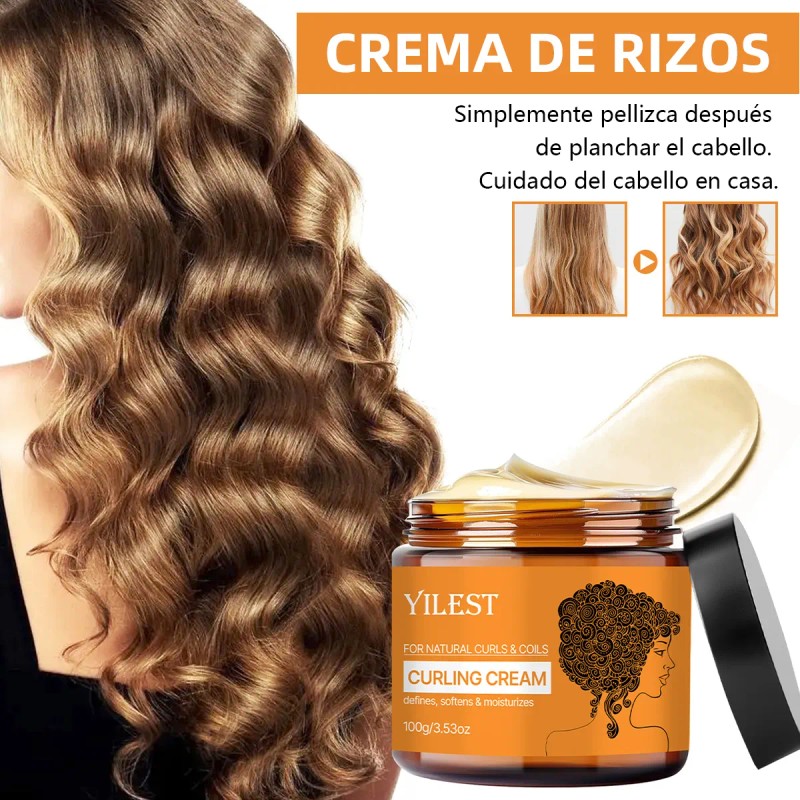 Rema Peinar Rizos Cabello Rizado Ondulado Suavizante