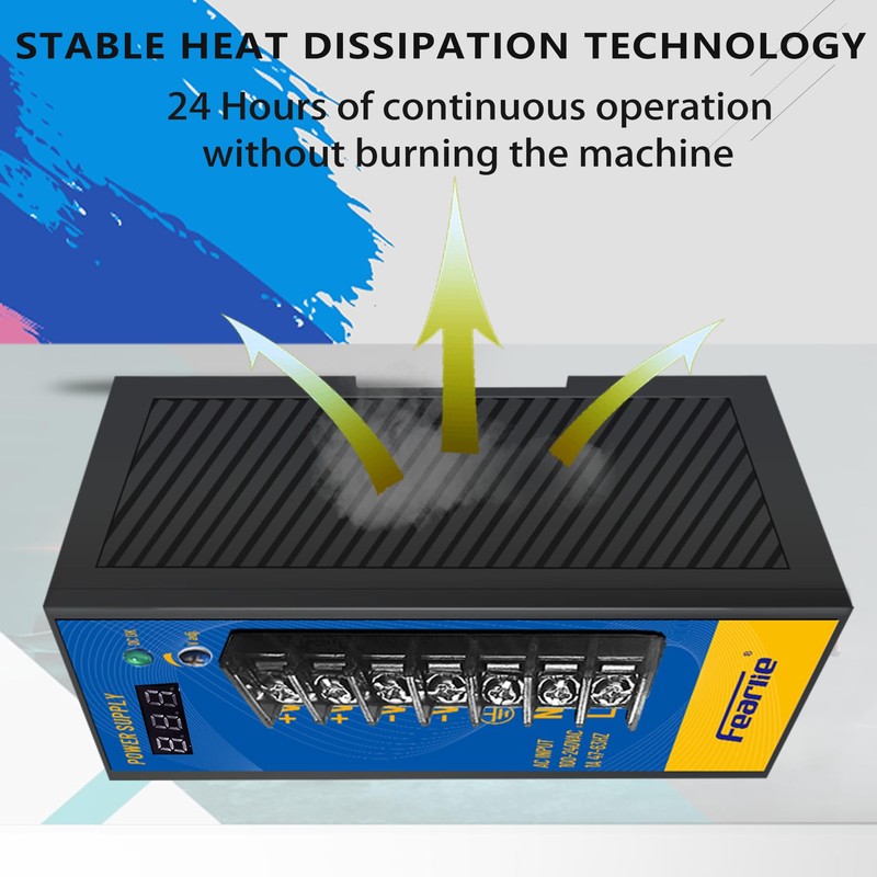 FEARLIE Industrial Switching Power Supply 24V 2.5A 60W,DIN Rail, AC