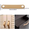 Pack of 6 Furniture Leather Handles, Drawer Leather Handle, Decorative