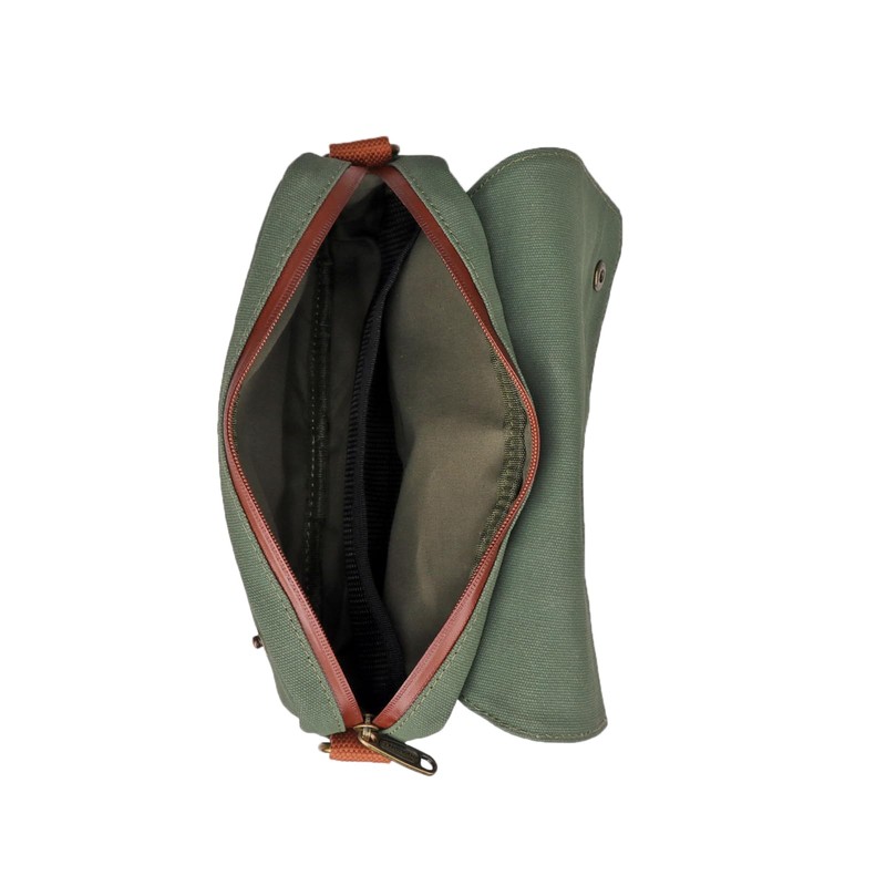 Tourbn TOURBON Waterproof Canvas Bicycle Pannier Bag Handlebar Bag Green
