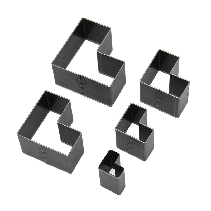 5Pcs Leather Die Cutter Hollow Assorted Size High Carbon Steel