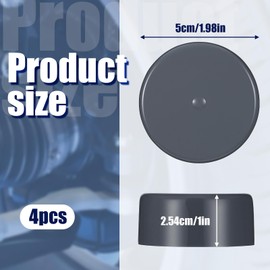 FdcZeyxior 4PCS Bearing Dust Caps, 1.98 Inch Grey Rubber Dust Trailer Wheel Hub Grease Cap Rubber Dust Covers Replacement Bearings Protector Bearings Buddies for Boat Trailer Wheel