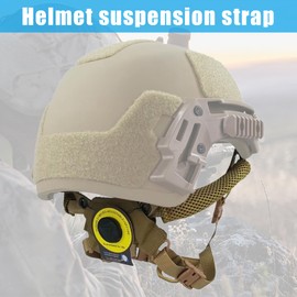 Helmet Chin Strap, Adjustable Wendy Helmet Dial Suspension System Chin Strap with Bolts and Screws, Helmet Chin Strap System Accessory Replacement for Airsoft Helmets