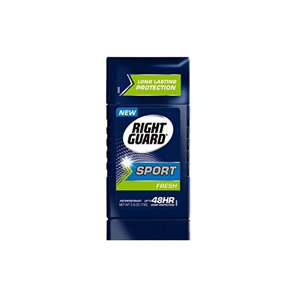 RIGHT GUARD Sport Antiperspirant Up to 48HR, Fresh 2.6 oz (Pack of 2)