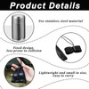 Portable Travel Salt and Pepper Sets, Stainless Steel Condiment Set