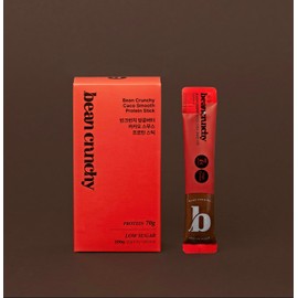 Korean Food Beancrunchy Protein Cacao Peanut Butter Squeeze Stick 7.06oz(200g) 0.7oz x 10 sticks