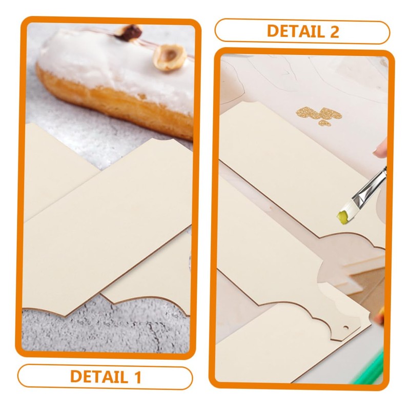 DOITOOL 10pcs Unfinished Wood Mini Charcuterie Boards for DIY Crafts