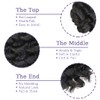 Ocean Wave Crochet Hair 7 Packs 12 Inch Black Deep