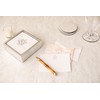 Caspari Lacquer Cocktail Napkin Holder in Silver - 1 Each