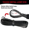 WROUGH 1/4" Synthetic Winch Rope Kit, 1/4 in x 50