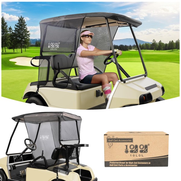 10L0L Golf Cart Sun Shade Cover for Club Car DS
